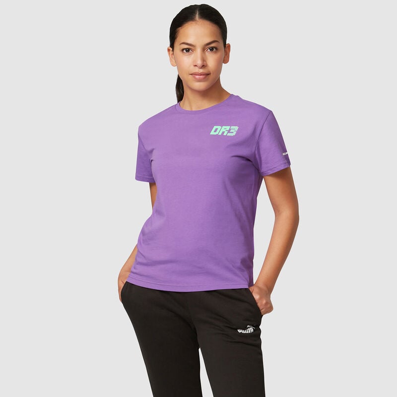 MCLAREN FW WOMENS RICCIARDO NO3 SILVERSTONE TEE - purple
