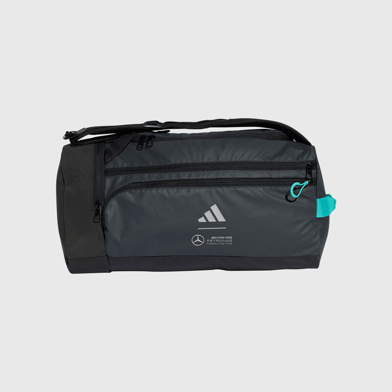 adidas 2025 Team Hybrid Duffel Bag 2025 - Mercedes-AMG F1 - Black ONE SIZE - 4068801774946 - Fuel For Fans F1 Merchandise store