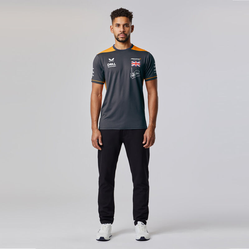 MCLAREN RP DRIVERS SET UP TEE NORRIS - antracit
