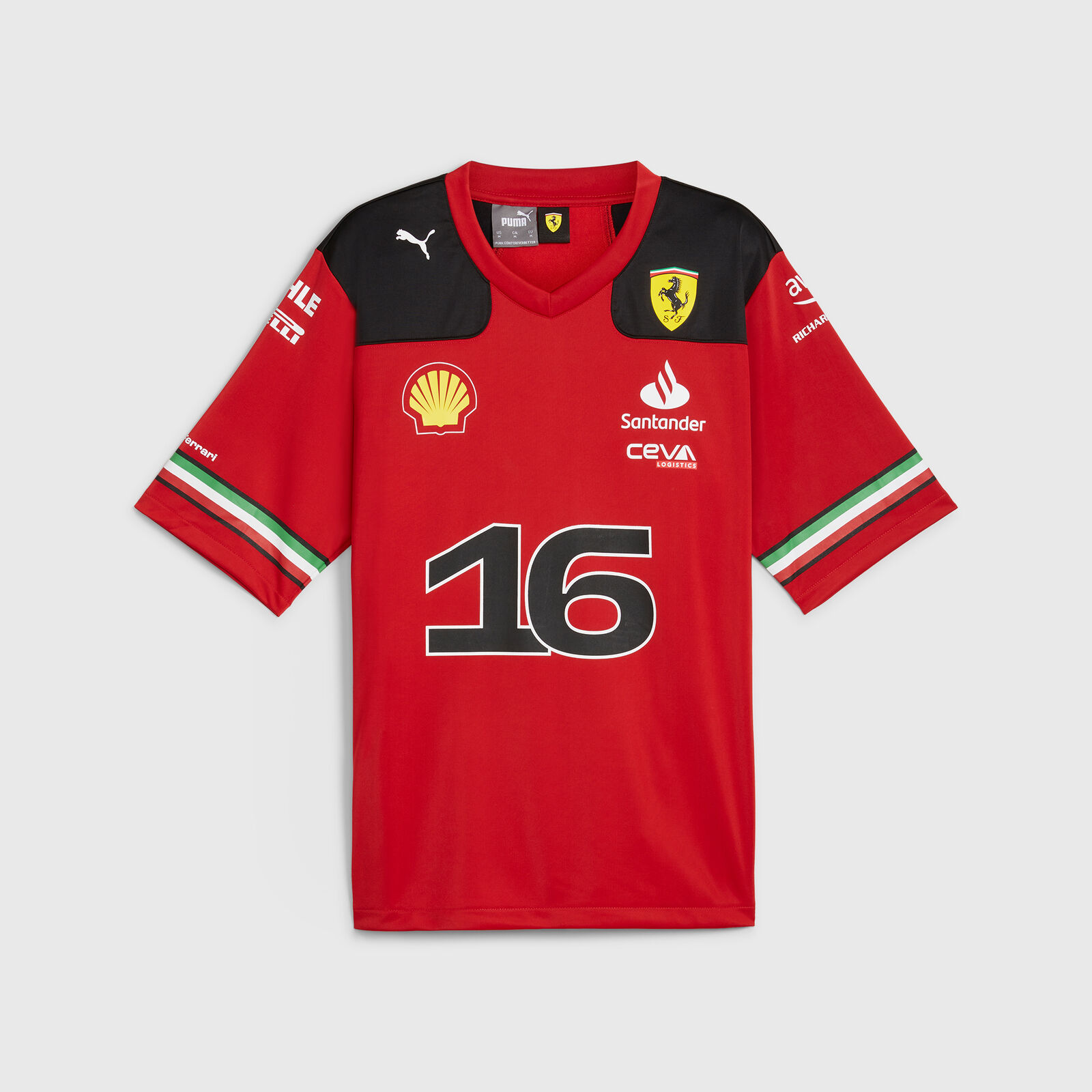 Scuderia Ferrari F1 Men's 2023 Team Football Jersey - Charles Leclerc