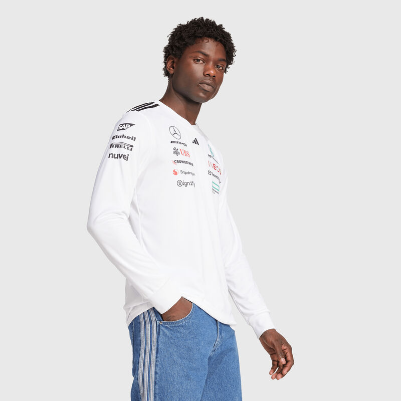 MAPF1 RP MENS DRIVER LS TEE - white