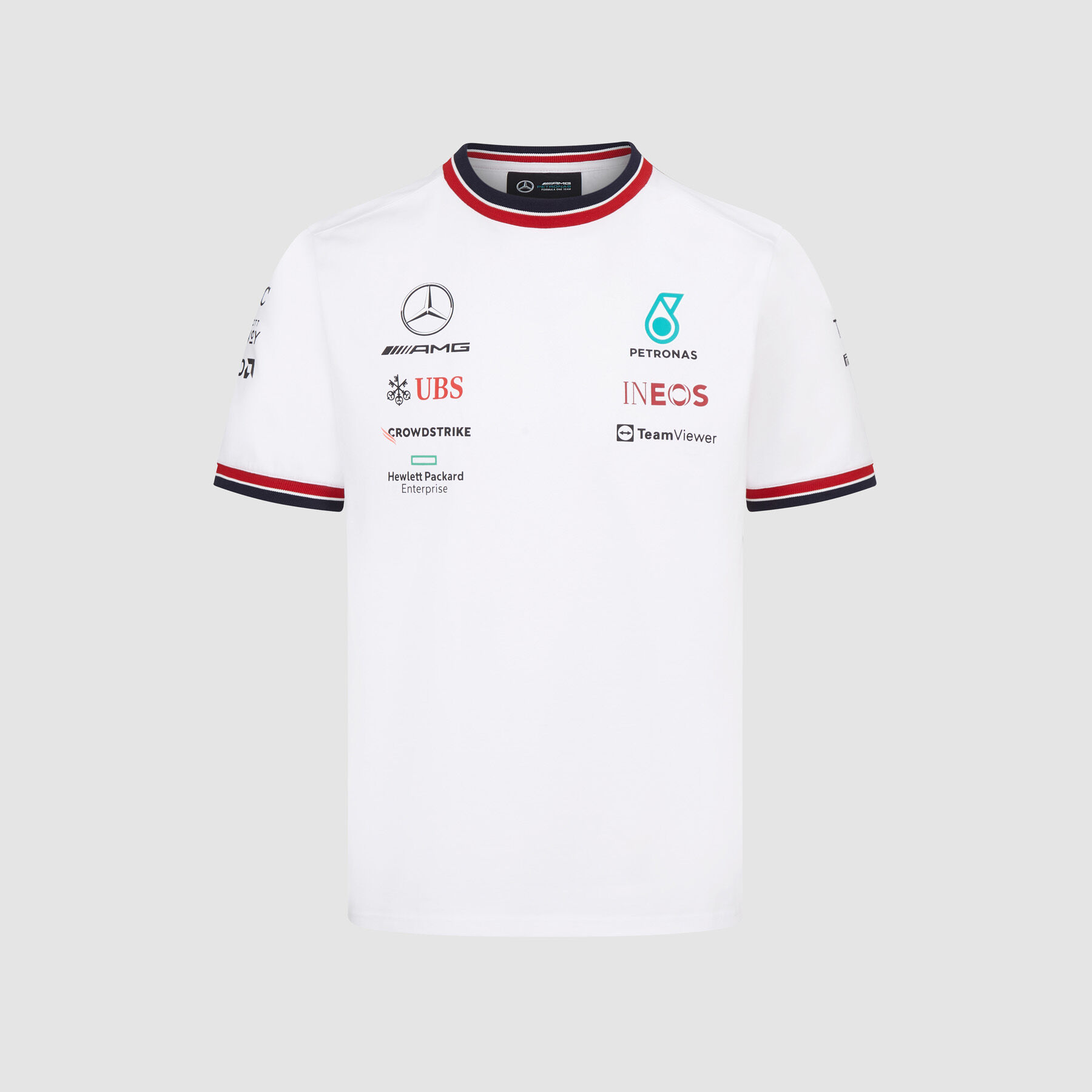 A/M/G Mercedes AMG Petronas Camiseta Infantil del Equipo F1 Blanco 2022 