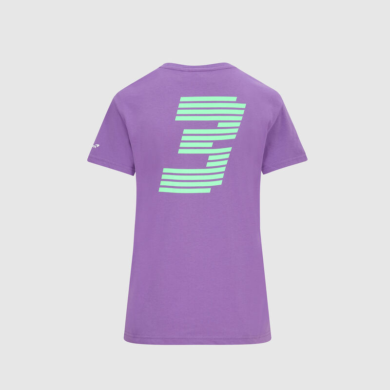 MCLAREN FW WOMENS RICCIARDO NO3 SILVERSTONE TEE - purple