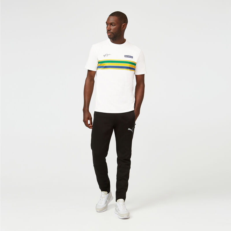 AS FW MENS STRIPE TEE - white