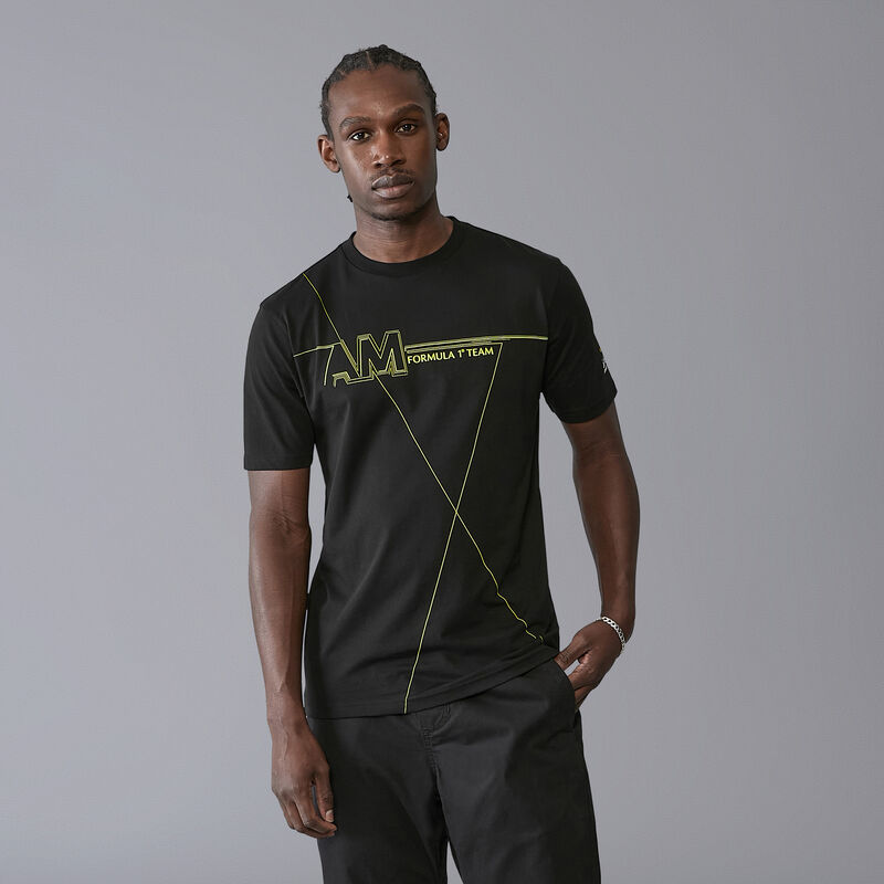 AMF1 FW LIFESTYLE WIREFRAME TEE - black