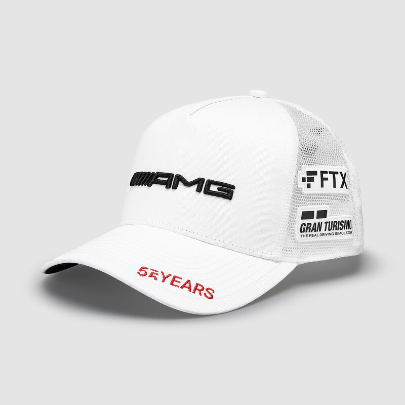 MAPF1 RP LH DRIVER TRUCKER CAP AMG - white