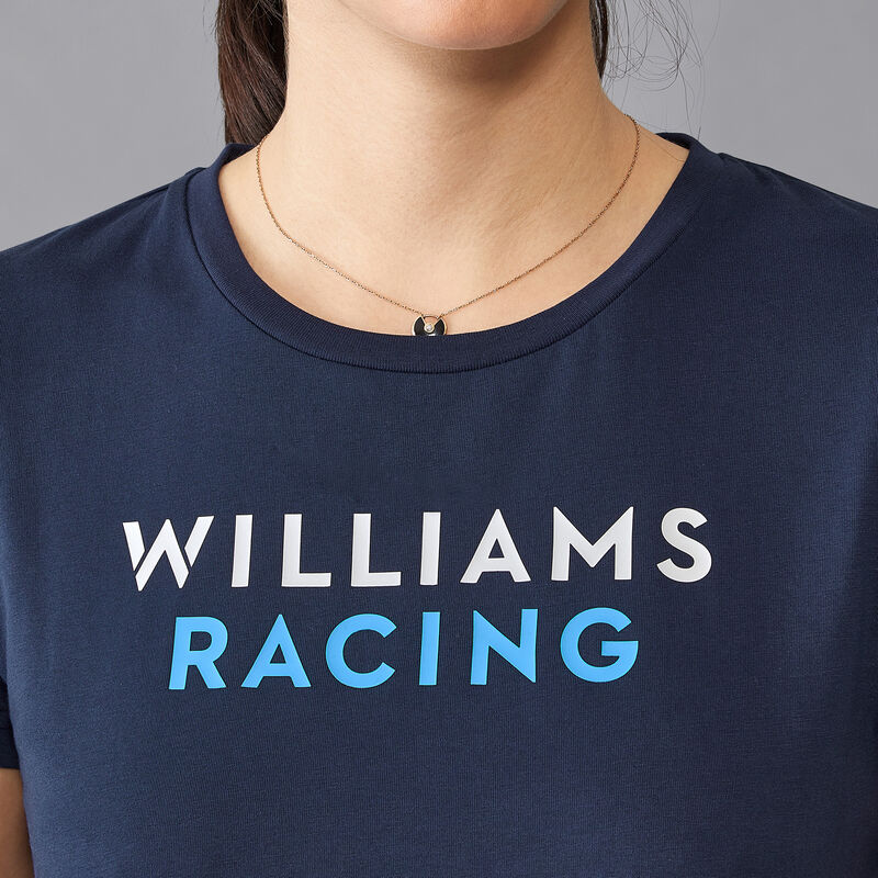 WILLIAMS RACING FW WOMENS LOGO TEE - navy