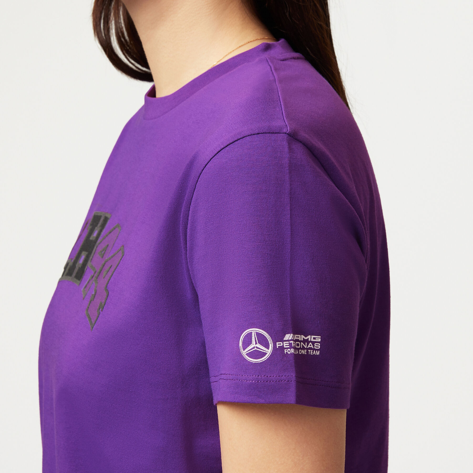 T shirt Lewis Hamilton LH44 pour femme Mercedes AMG F1 Fuel