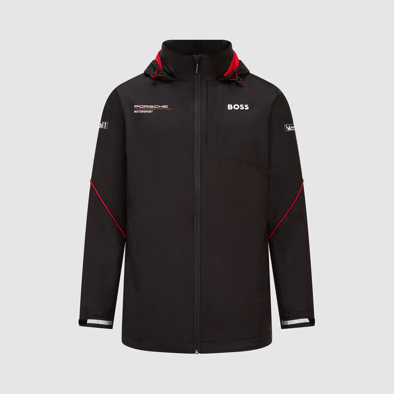 PORSCHE RP TEAM RAIN JACKET - black