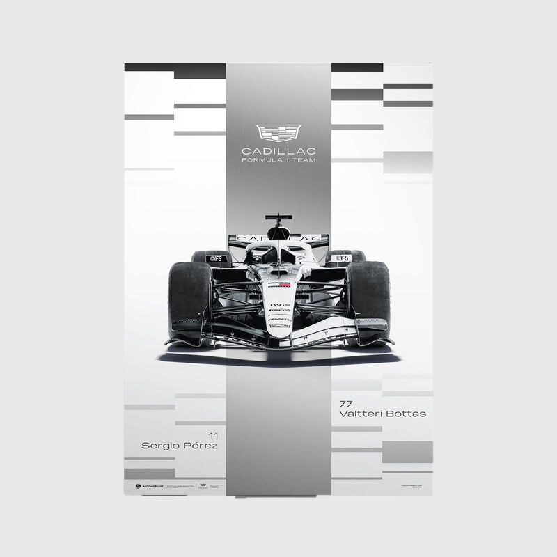 Cadillac Formula 1® Team 2026 Official Poster 2026 - Cadillac F1 Team - White ONE SIZE - 8595715606767 - Fuel For Fans F1 Merchandise store