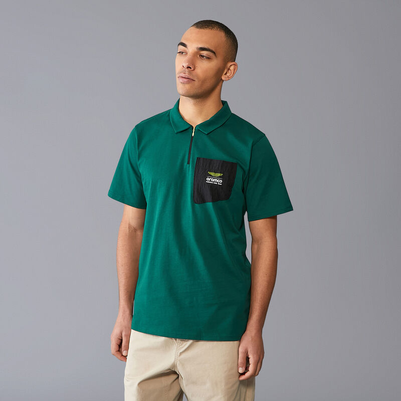 AMF1 FW MENS LIFESTYLE POLO - green
