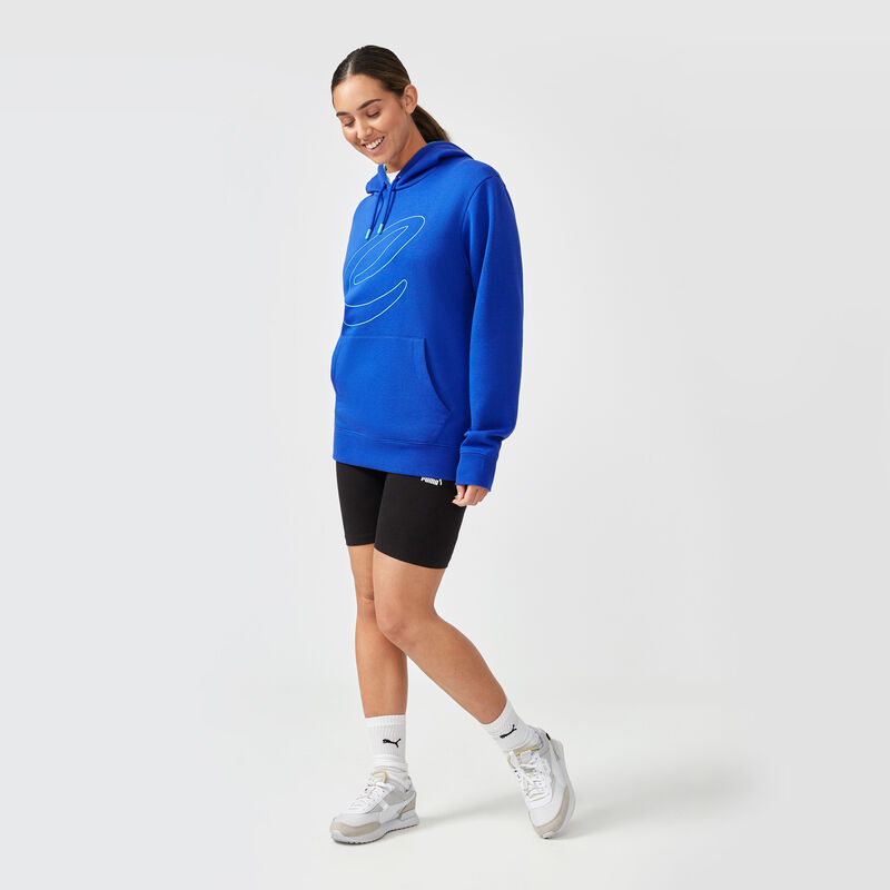 FE FW TONAL E LOGO HOODY - blue