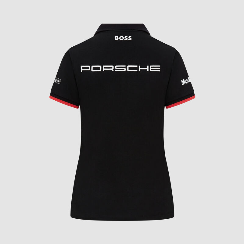 PORSCHE RP WOMENS TEAM POLO - black