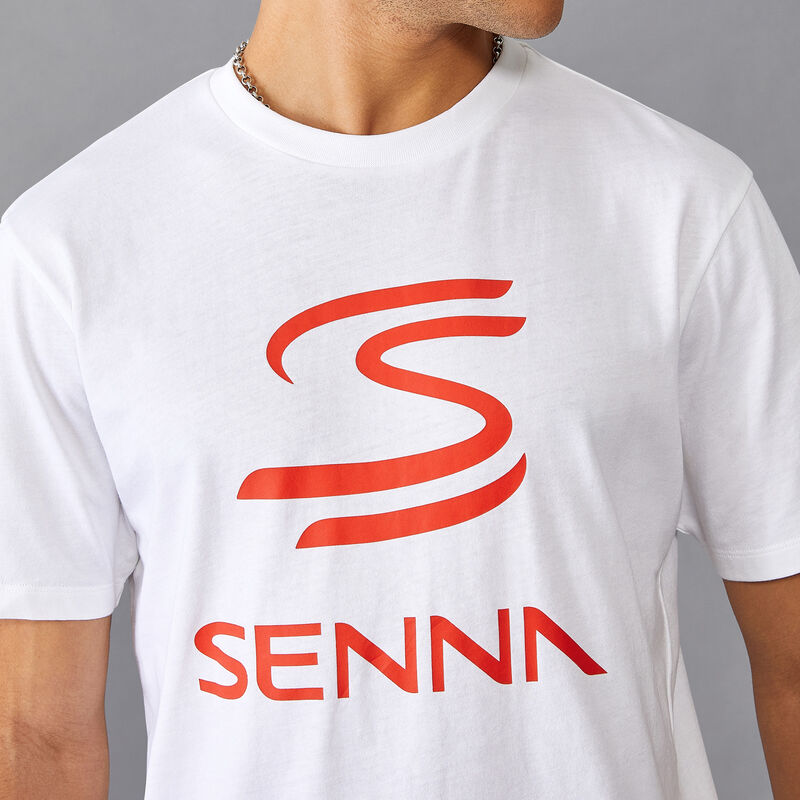 AS FW MENS SENNA LOGO TEE - white