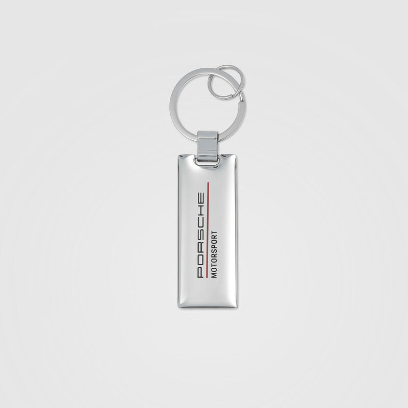 PORSCHE FW LOGO KEYRING - silver