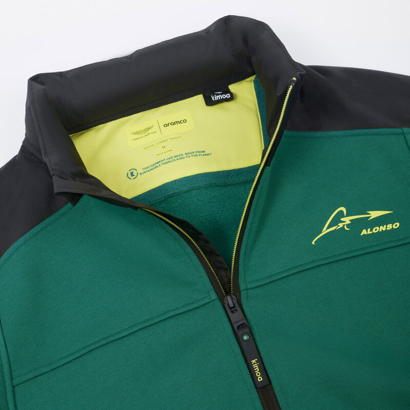 AMF1 FW KIMOA BICOLOUR SWEAT JACKET - green