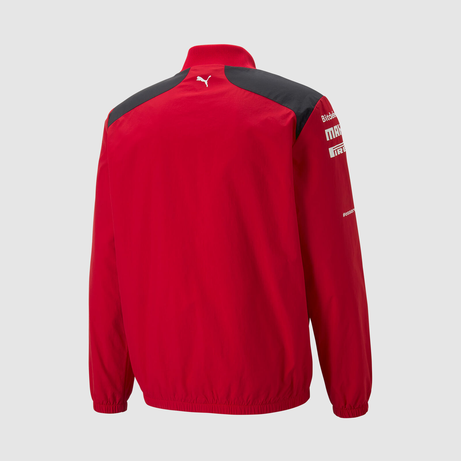Scuderia Ferrari Uomo Blu Scuro Bombardiere Nastro Lavare Denim Giacca