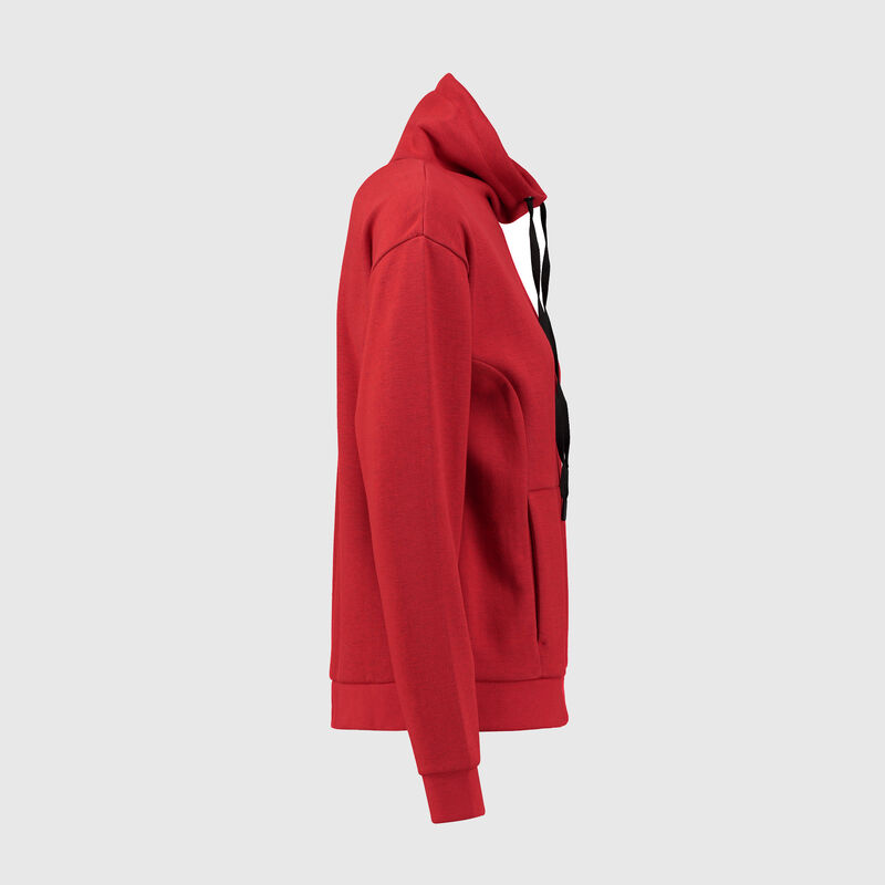 SF FW WOMENS FUNNEL NECK SWEAT SHIRT - red