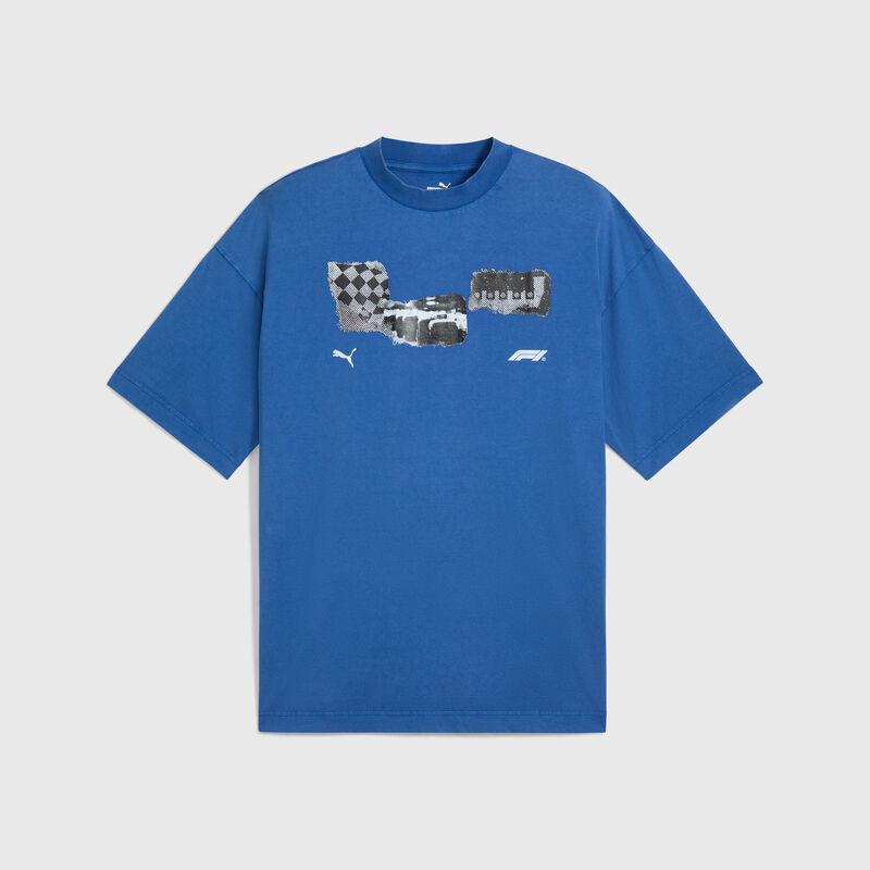 PUMA F1® LS Graphic T-shirt 2025 - F1 Collection - Blue XXL for males - 4067983320590 - Fuel For Fans F1 Merchandise store