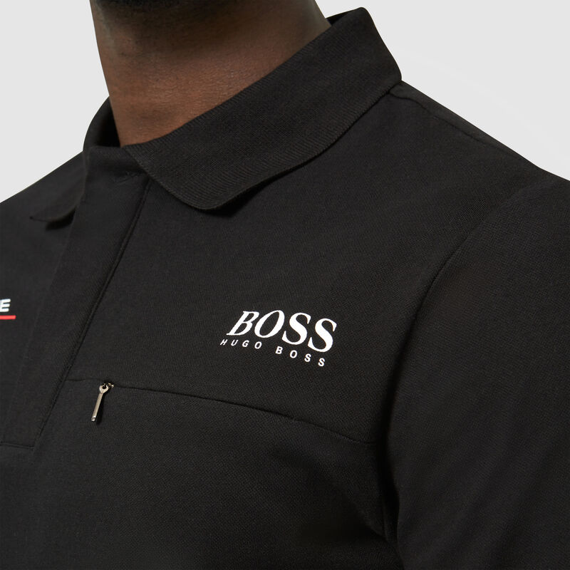 PORSCHE RP MENS TEAM POLO - black