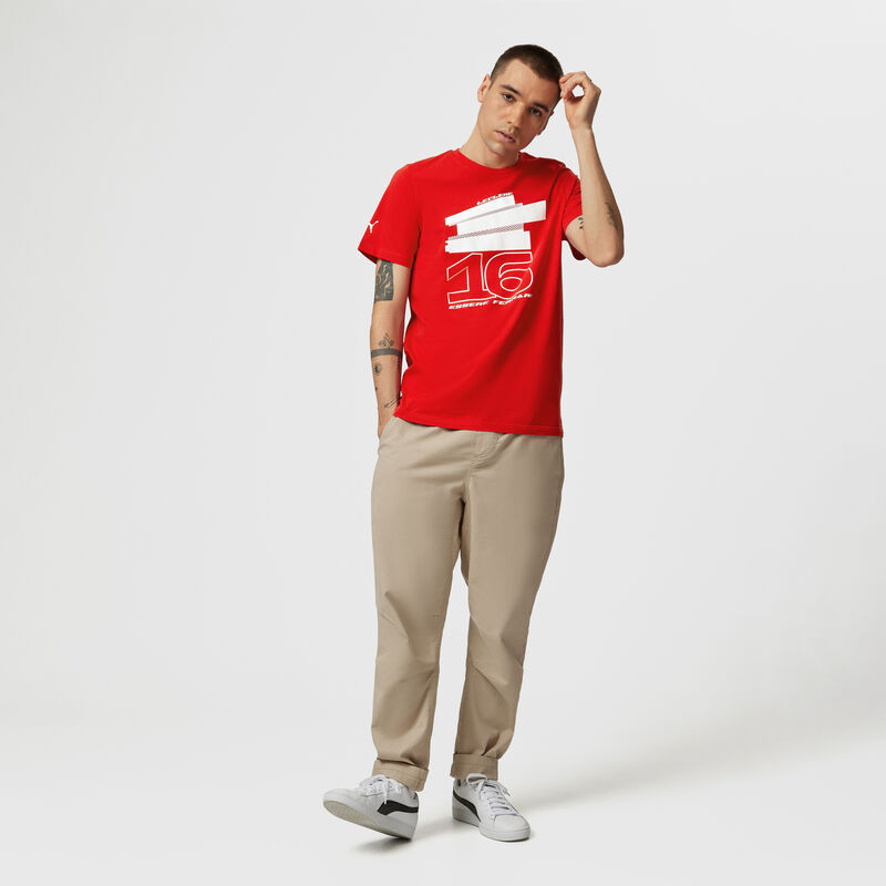 SF FW MENS DRIVER TEE - red-leclerc