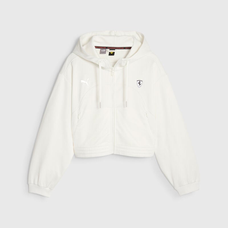 SF LS WOMENS STYLE HDD SWEAT JACKET - white