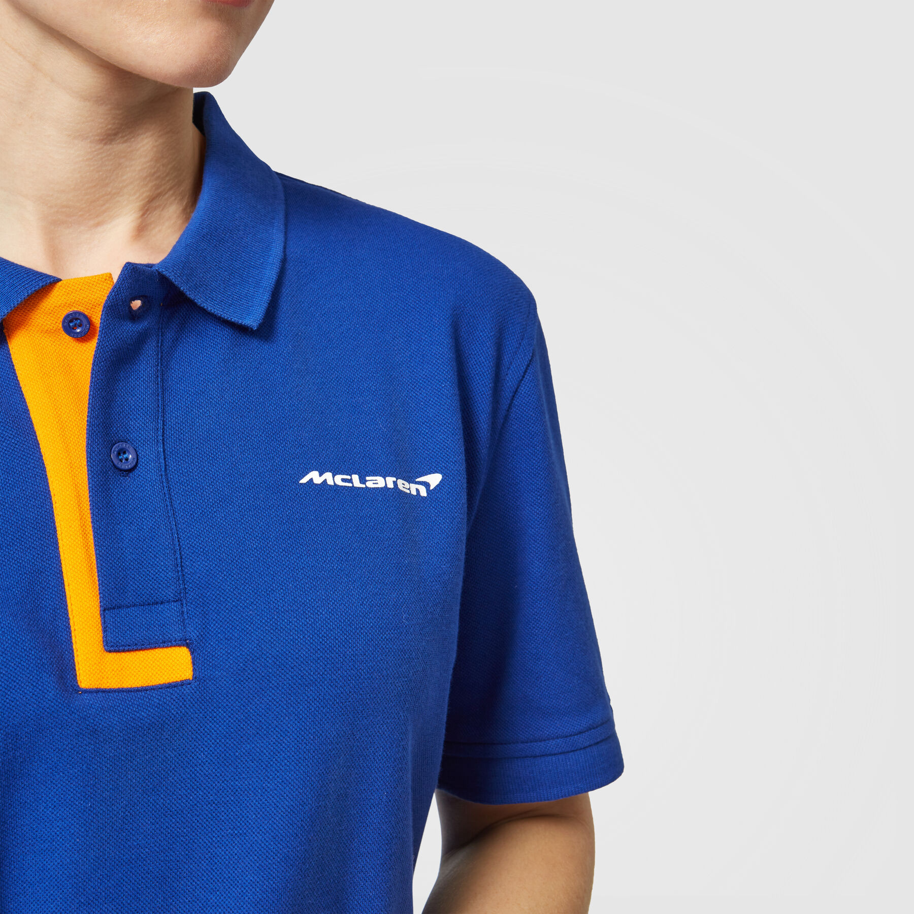 McLaren F1 Mens Essentials Polo Anthracite/Blue