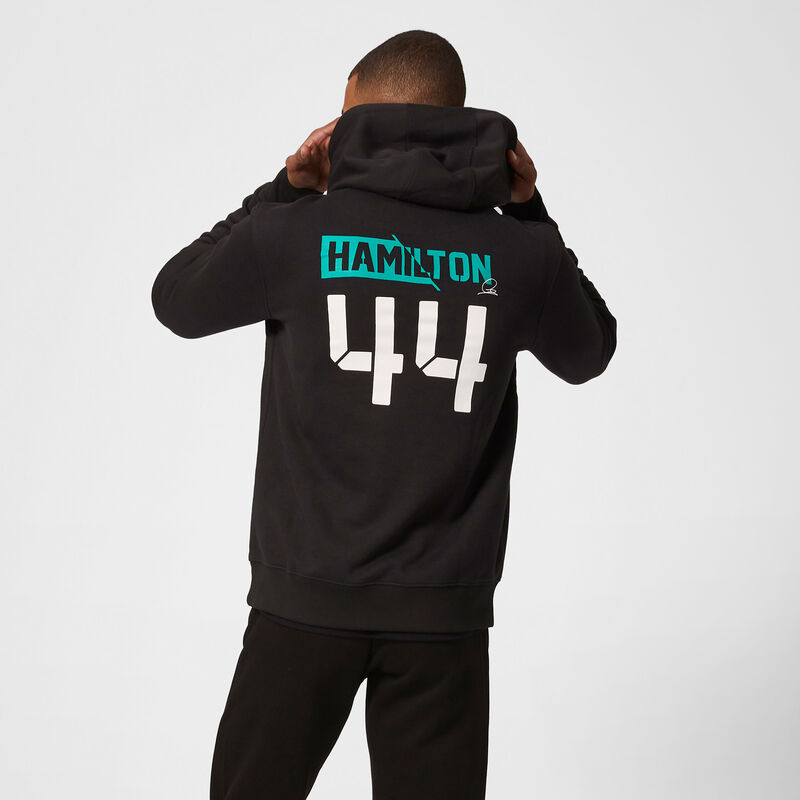 MAPM FW MENS LEWIS #44 HOODED SWEAT - black