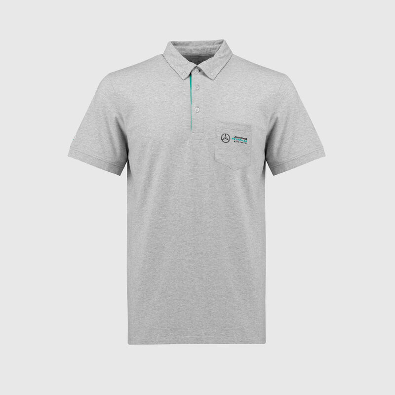 MAPM FW MENS MARL CLASSIC POLO - grey