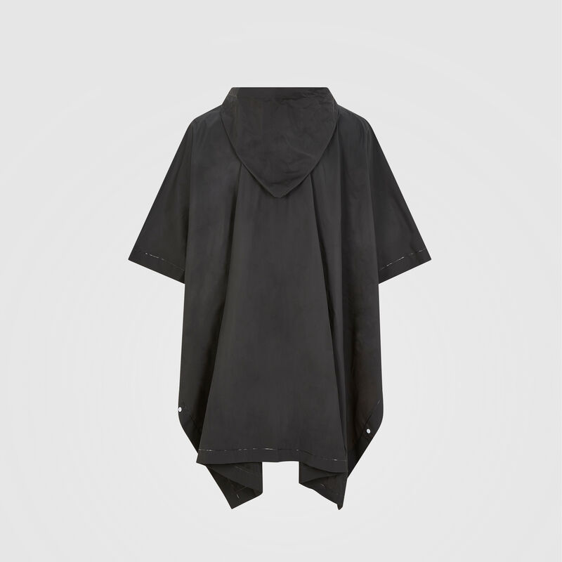 F1 FW LOGO PONCHO - black