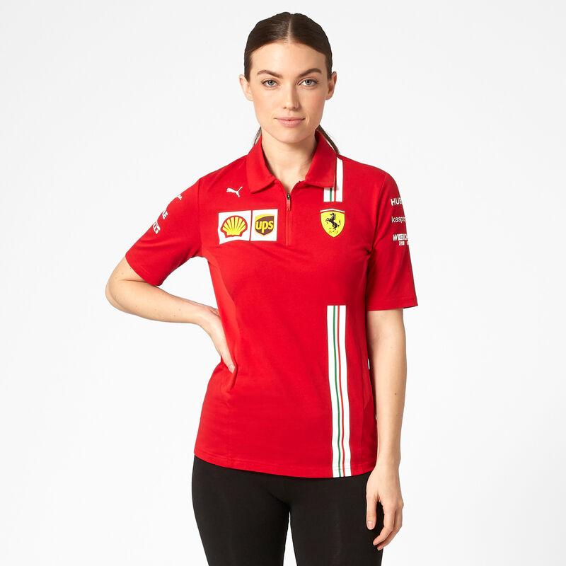 SF RP WOMENS TEAM POLO - red