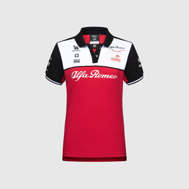 ALFA ROMEO RACING WOMENS POLO - red