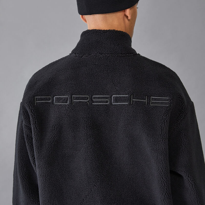 PORSCHE FW UTILITY SHERPA FLEECE - black