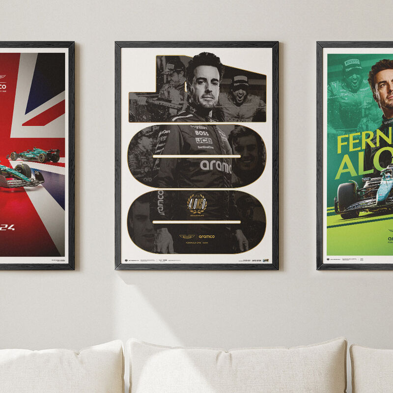 AMF1 FA 400TH RACE POSTER - black