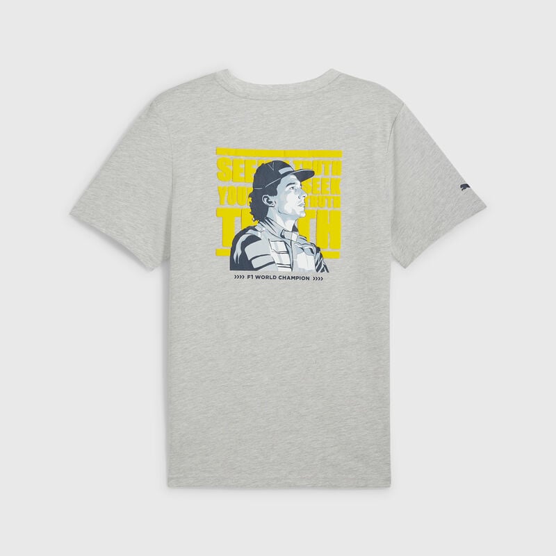 AS LS SENNA A VIDA GRAPHIC TEE - light grey