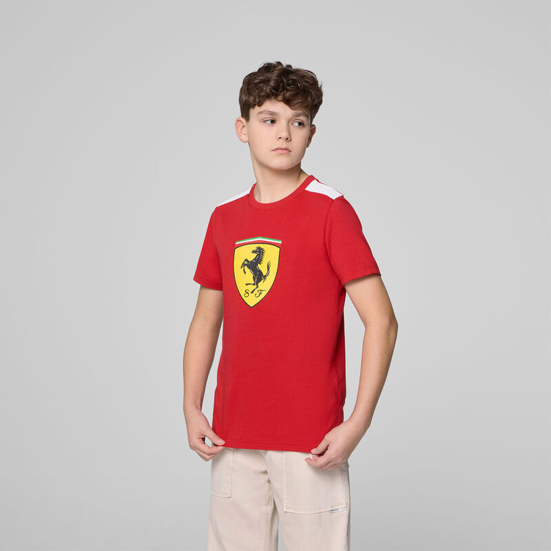 SF KIDS LARGE SHIELD TEE - red