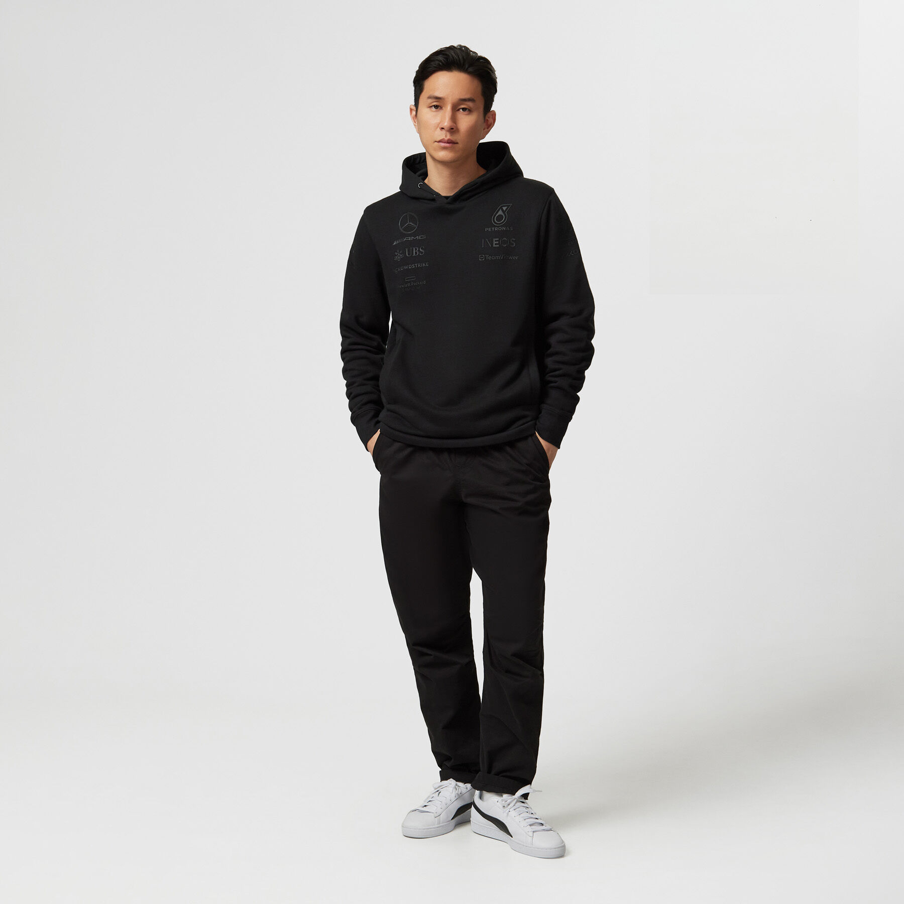2023 Team Hoodie Stealth Edition Mercedes AMG F1 Fuel For Fans