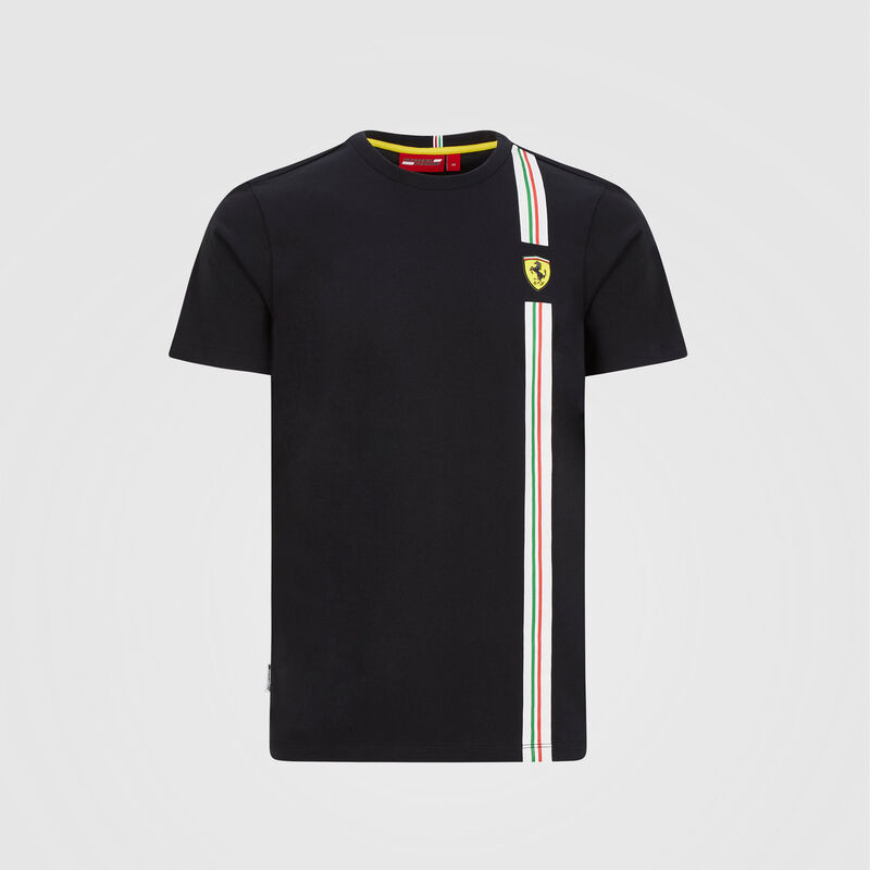 SF FW MENS ITALIAN FLAG TEE - black