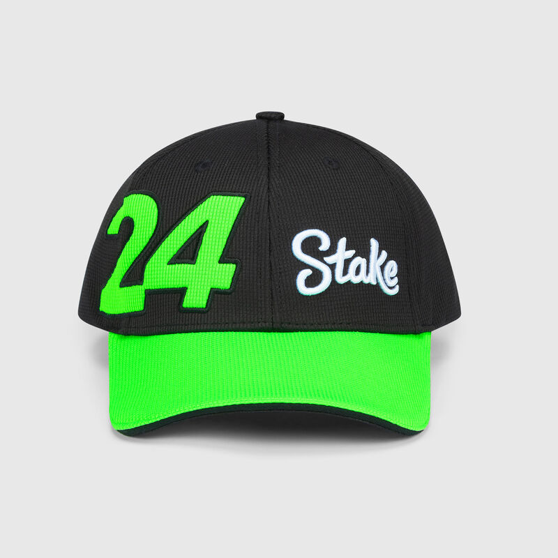 2024 Guanyu Zhou Driver Cap 2024 - Stake F1 Team Kick Sauber - Black ONE SIZE - Fuel For Fans F1 Merchandise store