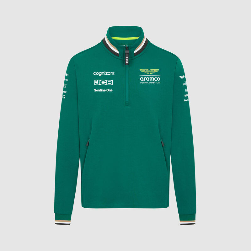 AMF1 RP MENS TEAM 1/4 ZIP - green