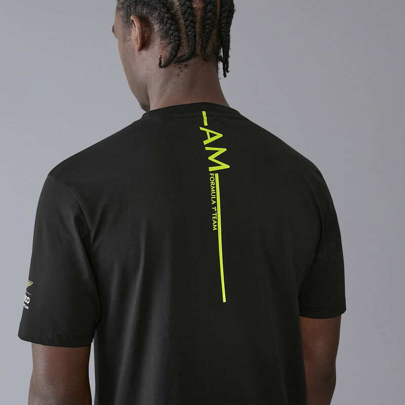 AMF1 FW LIFESTYLE WIREFRAME TEE - black
