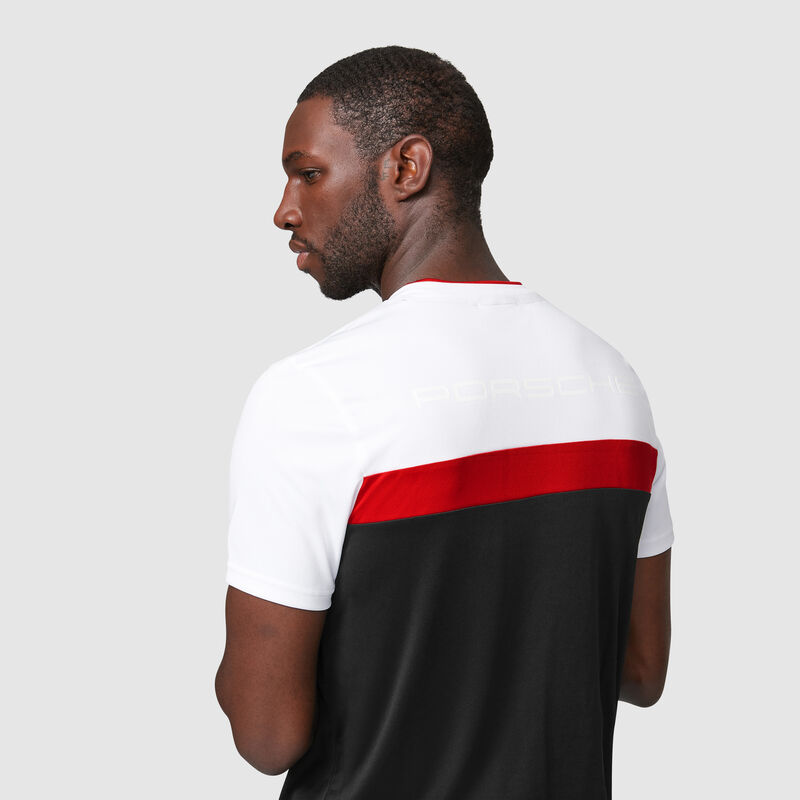 PORSCHE FW COLOUR BLOCK TEE - black