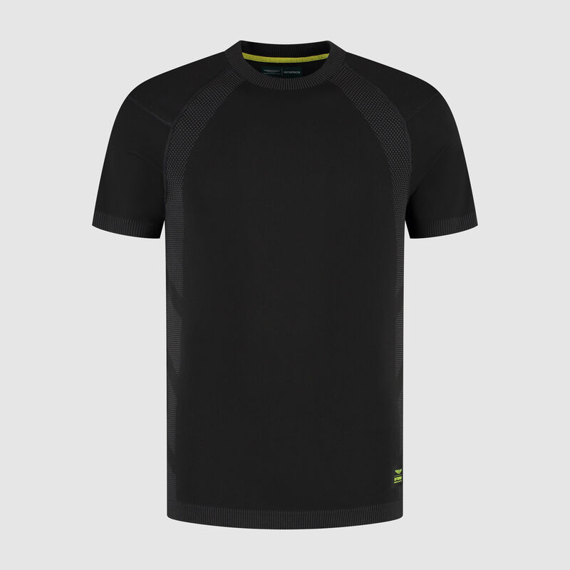 Tech Seamless T-shirt 2025 - Aston Martin F1 Team - Black S for males - 8719203594262 - Fuel For Fans F1 Merchandise store