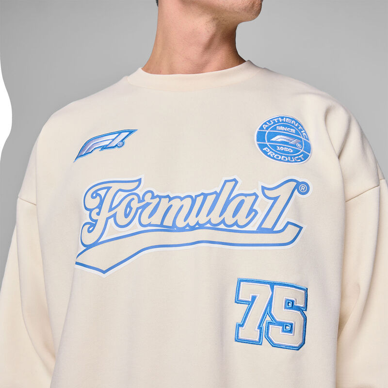 F1 FW HERITAGE GRAPHIC CREW SWEAT - beige