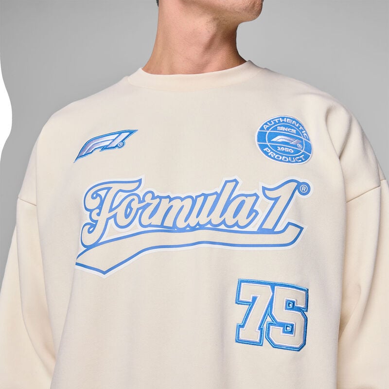 F1 FW HERITAGE GRAPHIC CREW SWEAT - beige