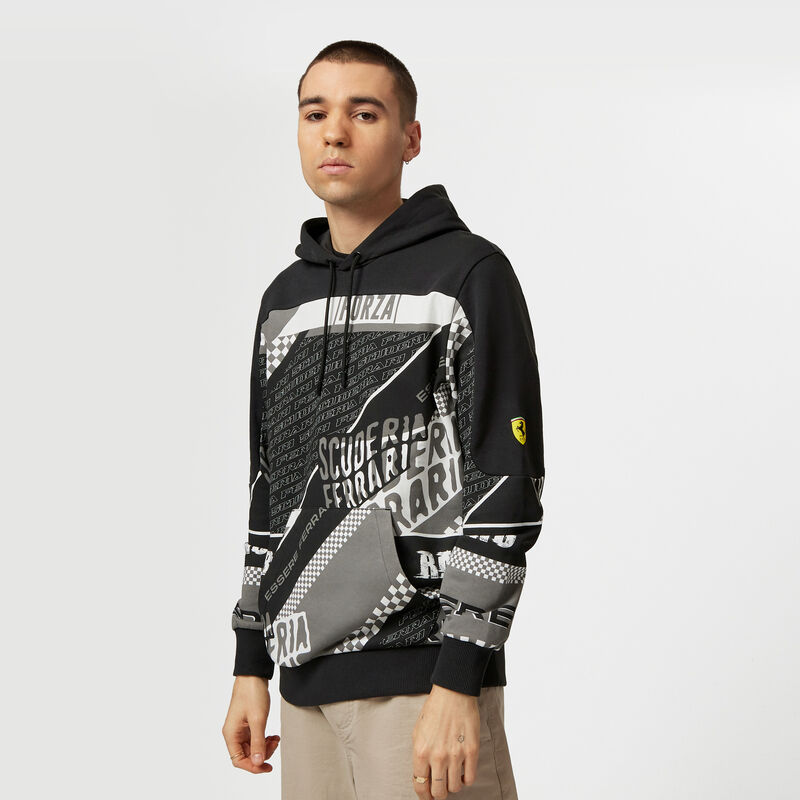 SF FW MENS GRAPHIC HOODY - black