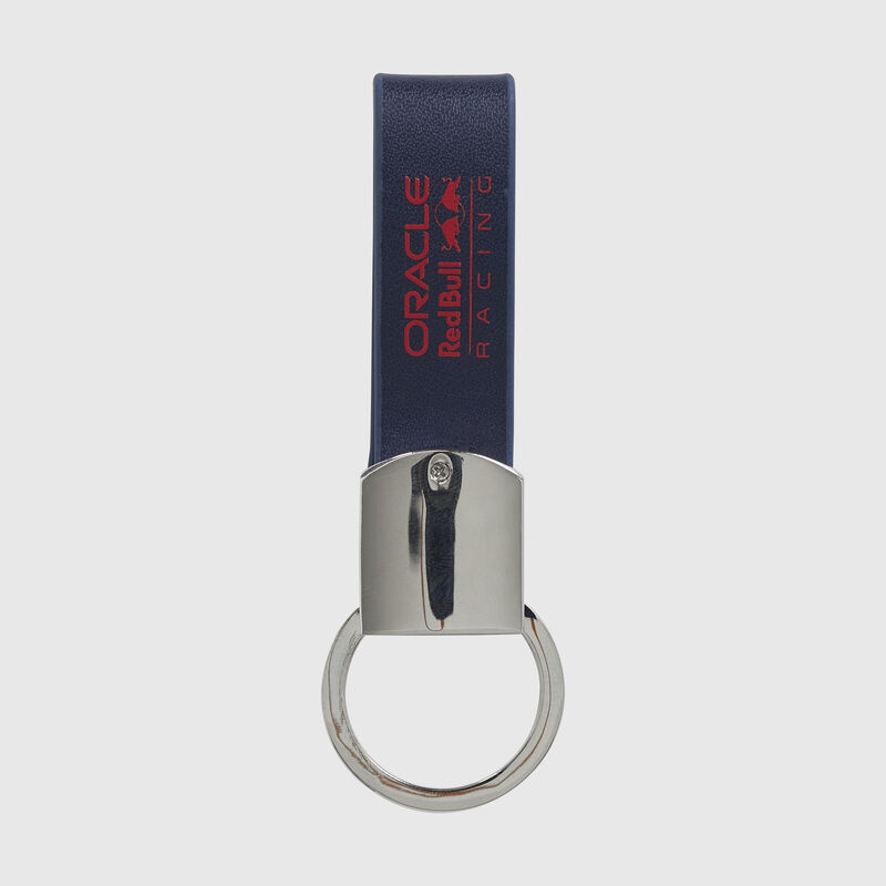 RBR SL FW 2023 LEATHER STRAP KEYRING - navy