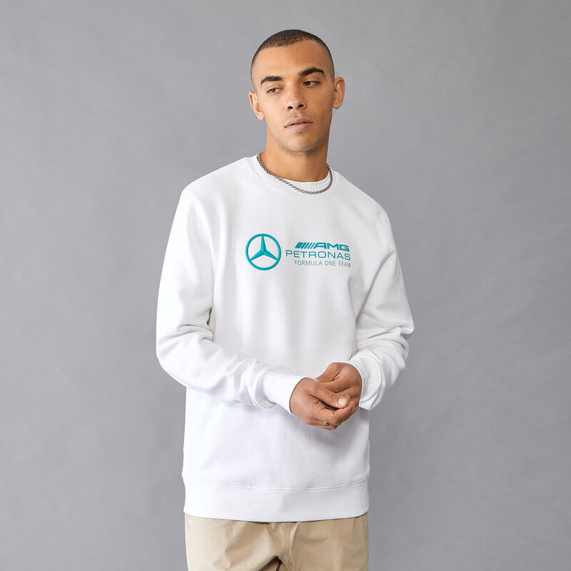 MAPF1 FW MENS CREW NECK SWEAT - white