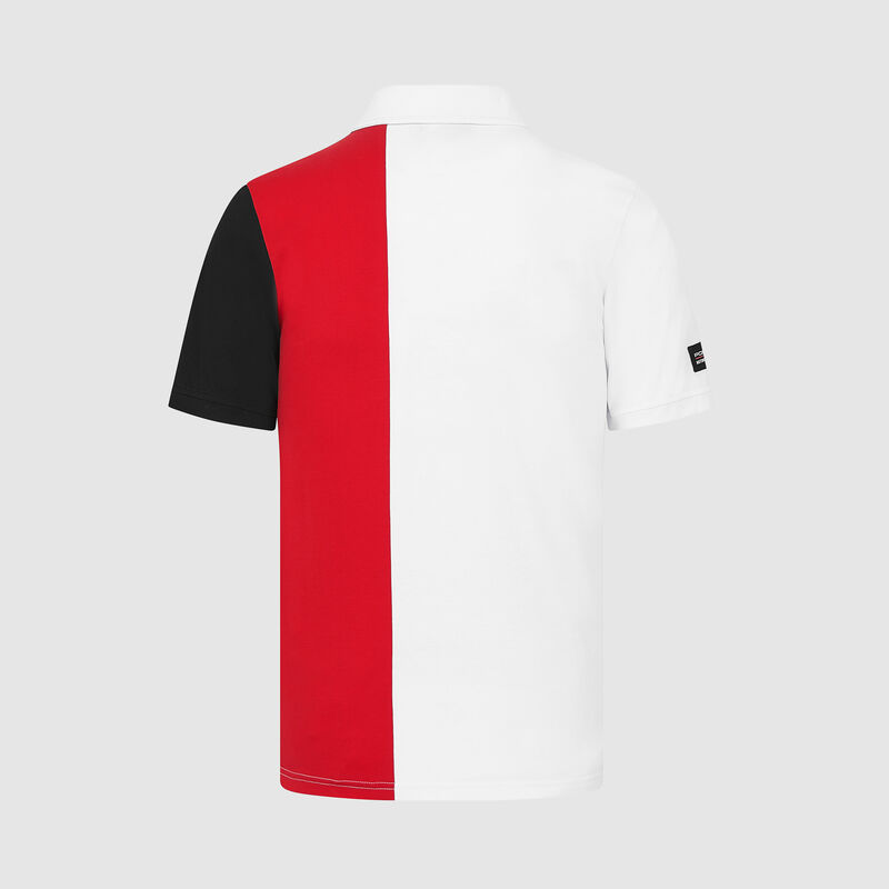 PORSCHE FW MENS STRIPE POLO - white