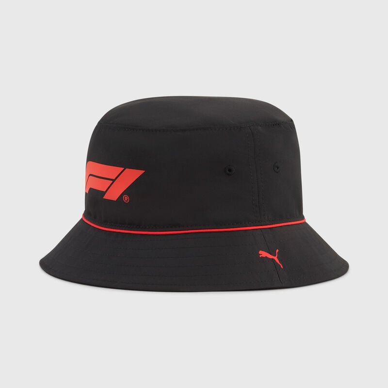 F1 FW BUCKET HAT - black